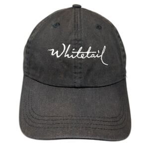 Whitetail Slideback Baseball Cap Black XL Adjustable Embroidered Ahead